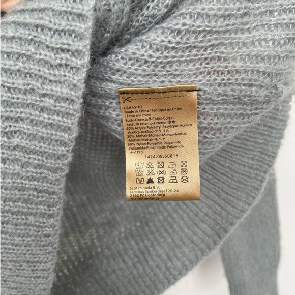Scotch & Soda - Mohair Sweater - Blue/ Grey - Size Small - Excellent Shape - Picture 13 of 17